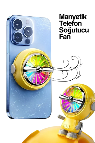 Bilişim Burada A02  Evrensel Android Ios Uyumlu Soğutucu Manyetik Telefon Soğutma Fanı
